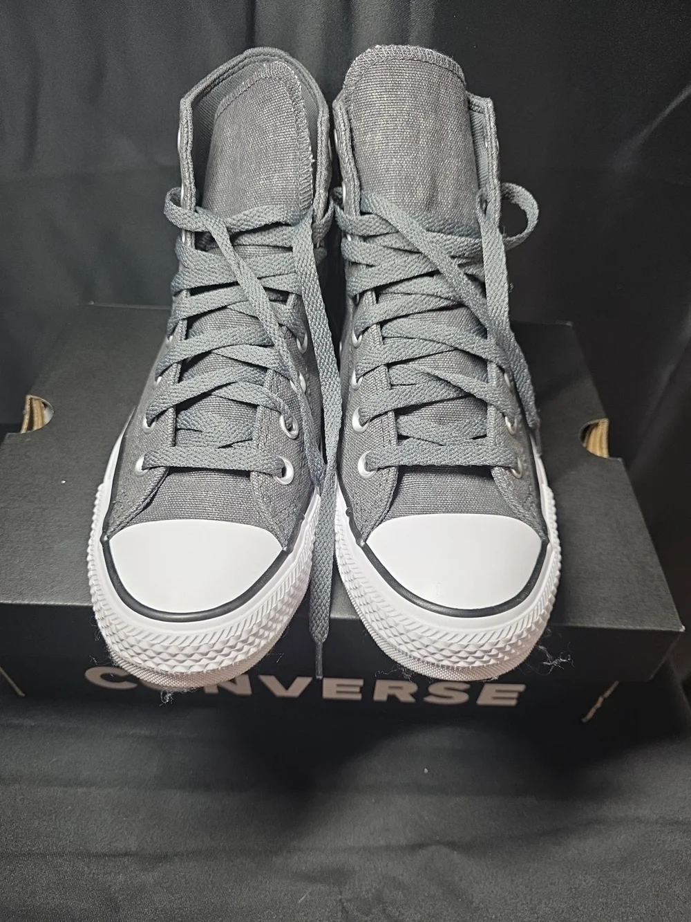 Men's Size 7 - Converse Chuck Taylor All Star High Boro Stitch - Dark Matter